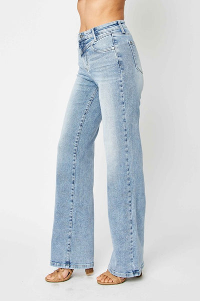 Judy Blue High Waist Retro Wide Jeans