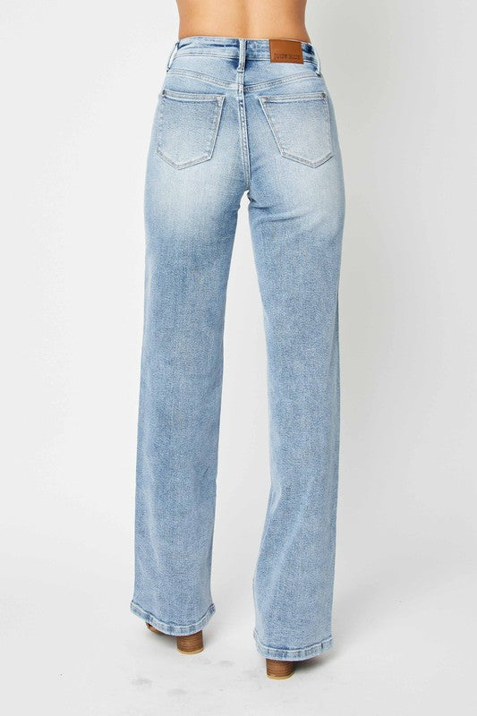 Judy Blue High Waist Retro Wide Jeans