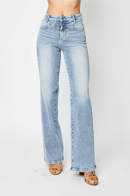 Judy Blue High Waist Retro Wide Jeans