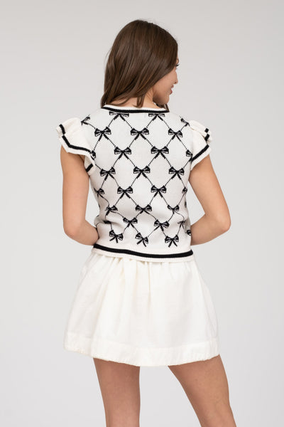 Bow Detail Sweater Top