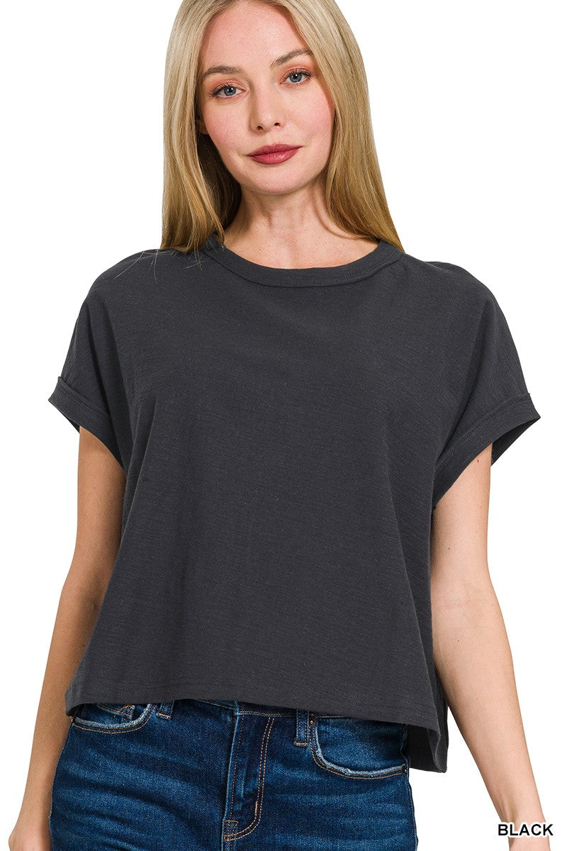 Cotton Slub Short Sleeve Tee