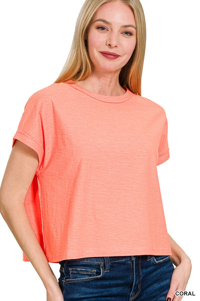 Cotton Slub Short Sleeve Tee
