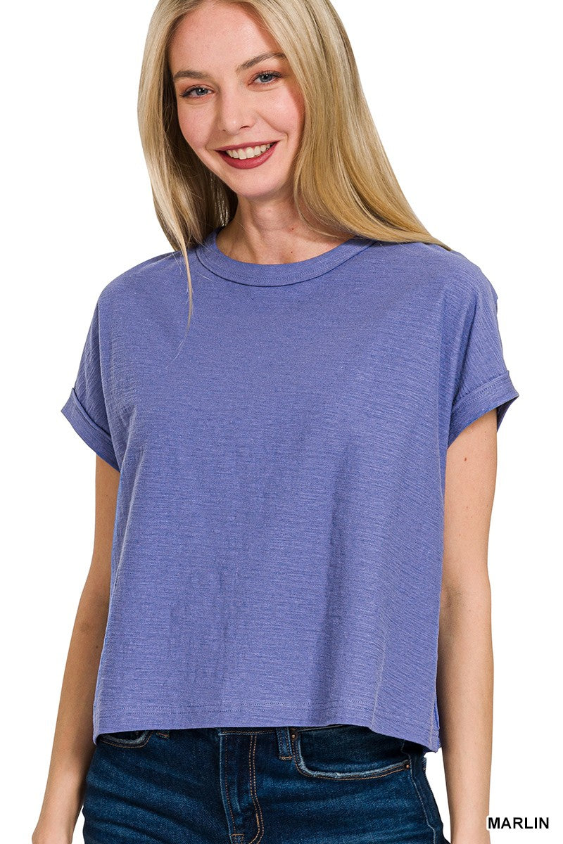 Cotton Slub Short Sleeve Tee