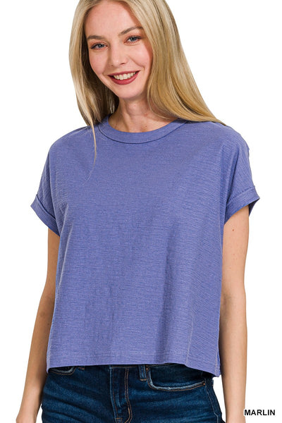 Cotton Slub Short Sleeve Tee