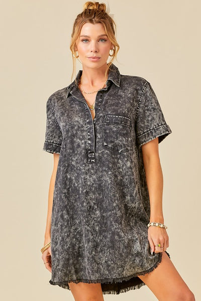 Short Sleeve Shirt Dress