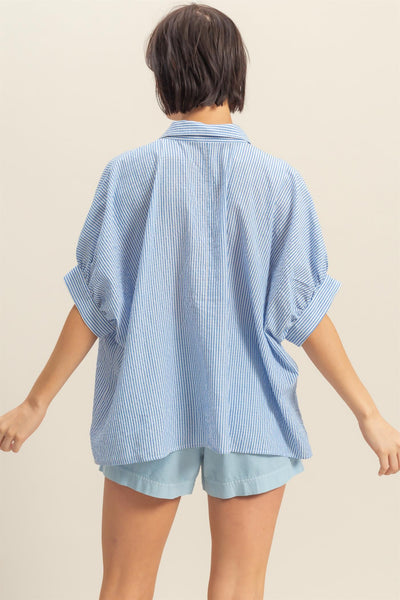 Striped Button Down Top