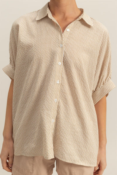 Striped Button Down Top