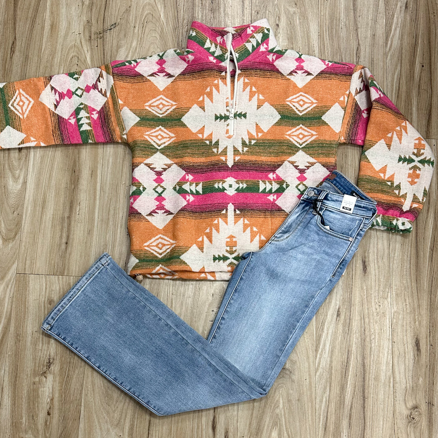 Aztec Print Hoodie