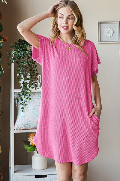 Ribbed Mini Dress