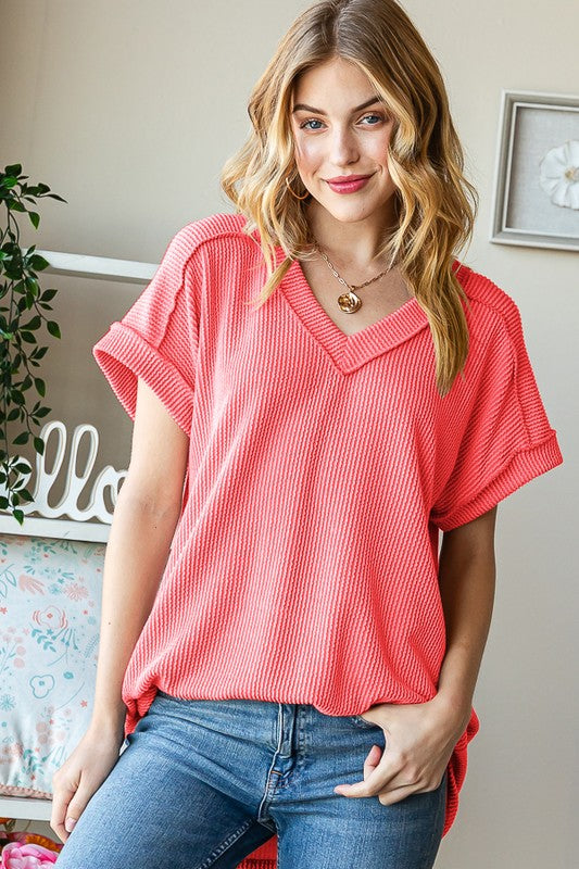 Solid Ribbed Top