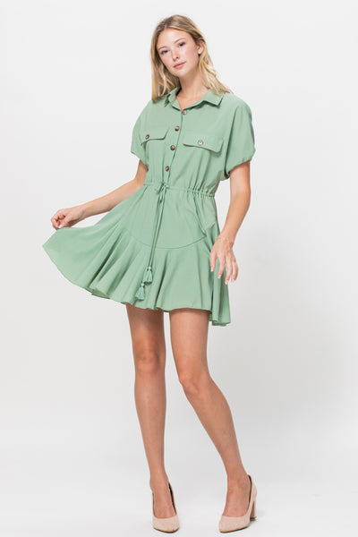 Collared Shirt Dress