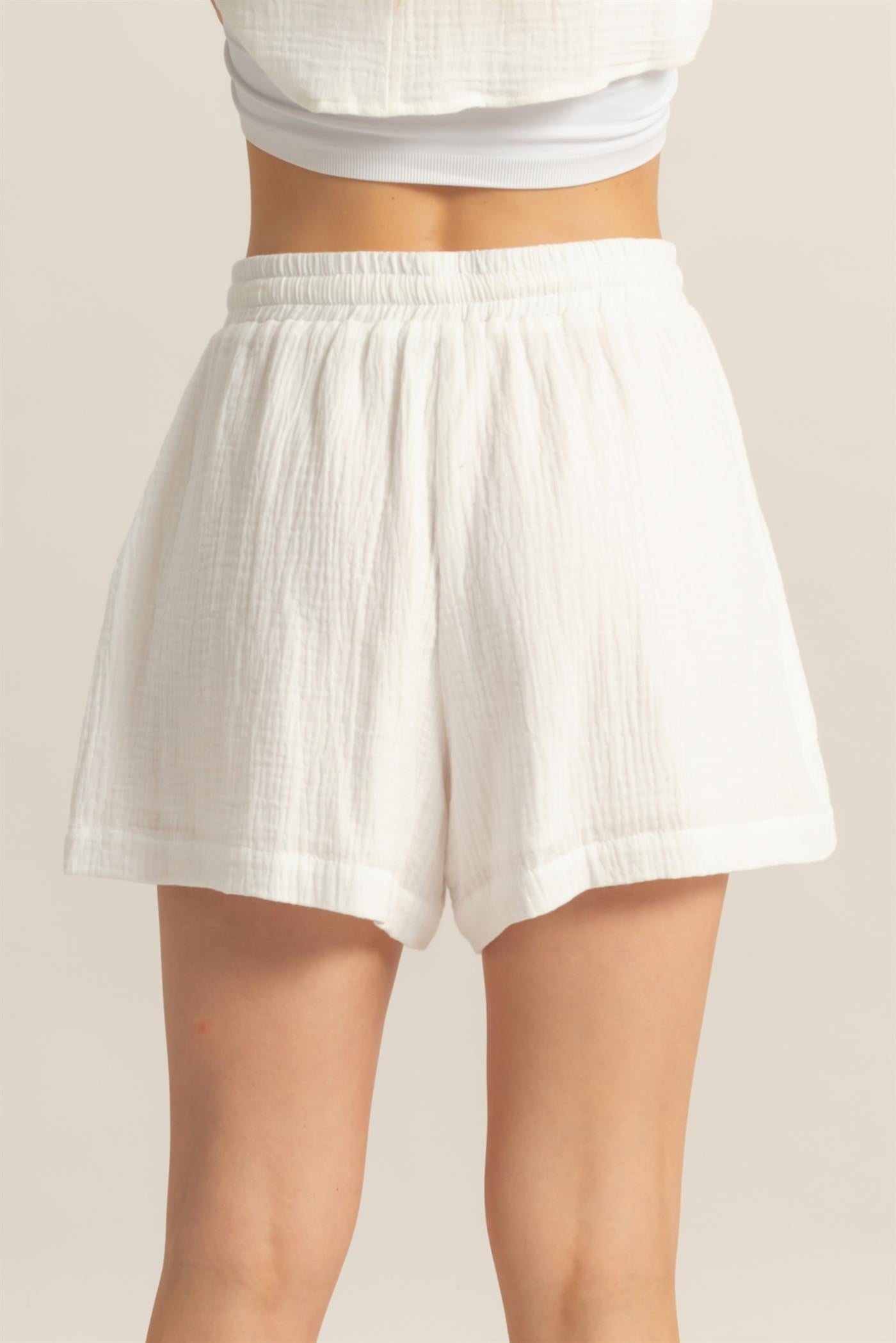 Double Layered Gauze Shorts