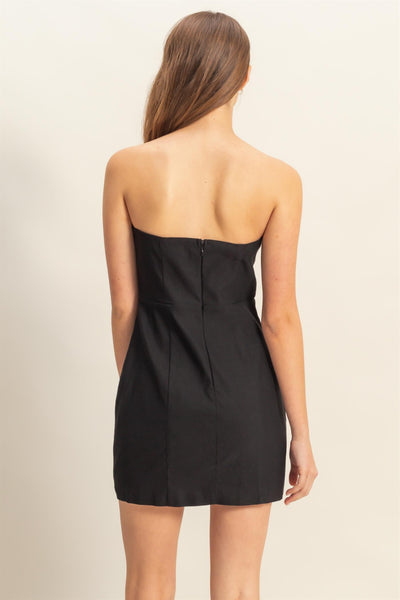 Triple Bow Tie Fitted Mini Dress