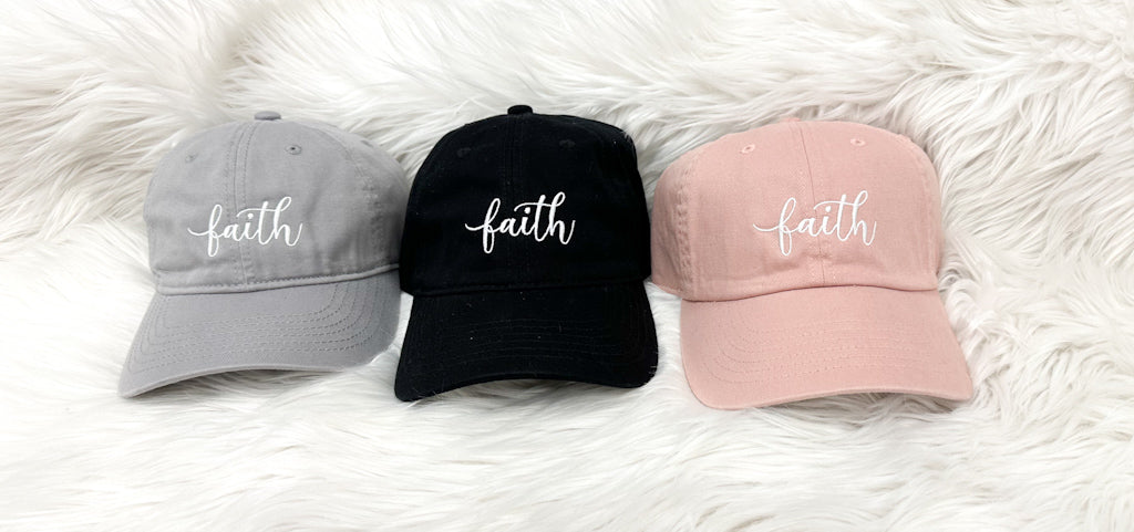 Faith Embroidered Baseball Cap