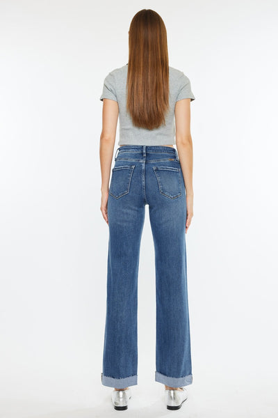 KanCan High Rise True Straight Leg Jeans