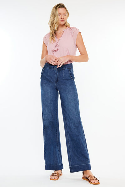 KanCan High Rise Wide Leg Jeans