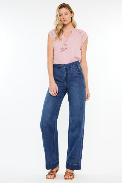 KanCan High Rise Wide Leg Jeans