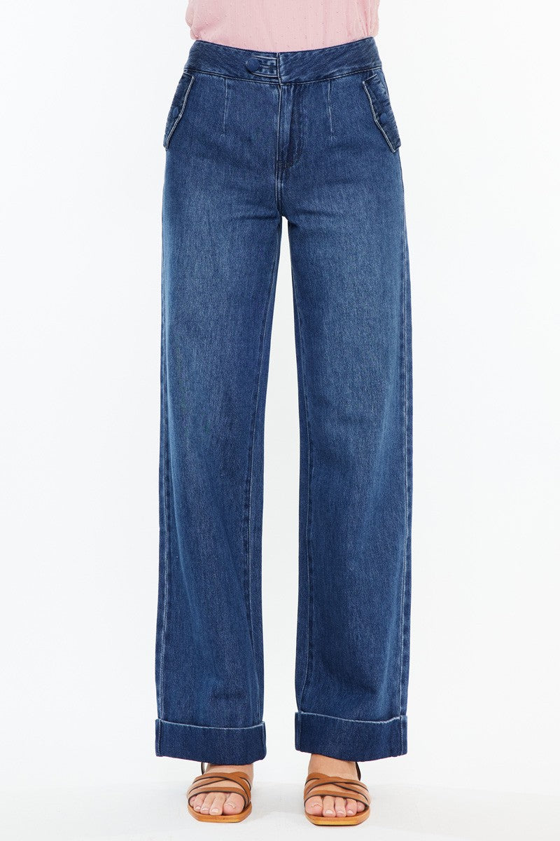 KanCan High Rise Wide Leg Jeans