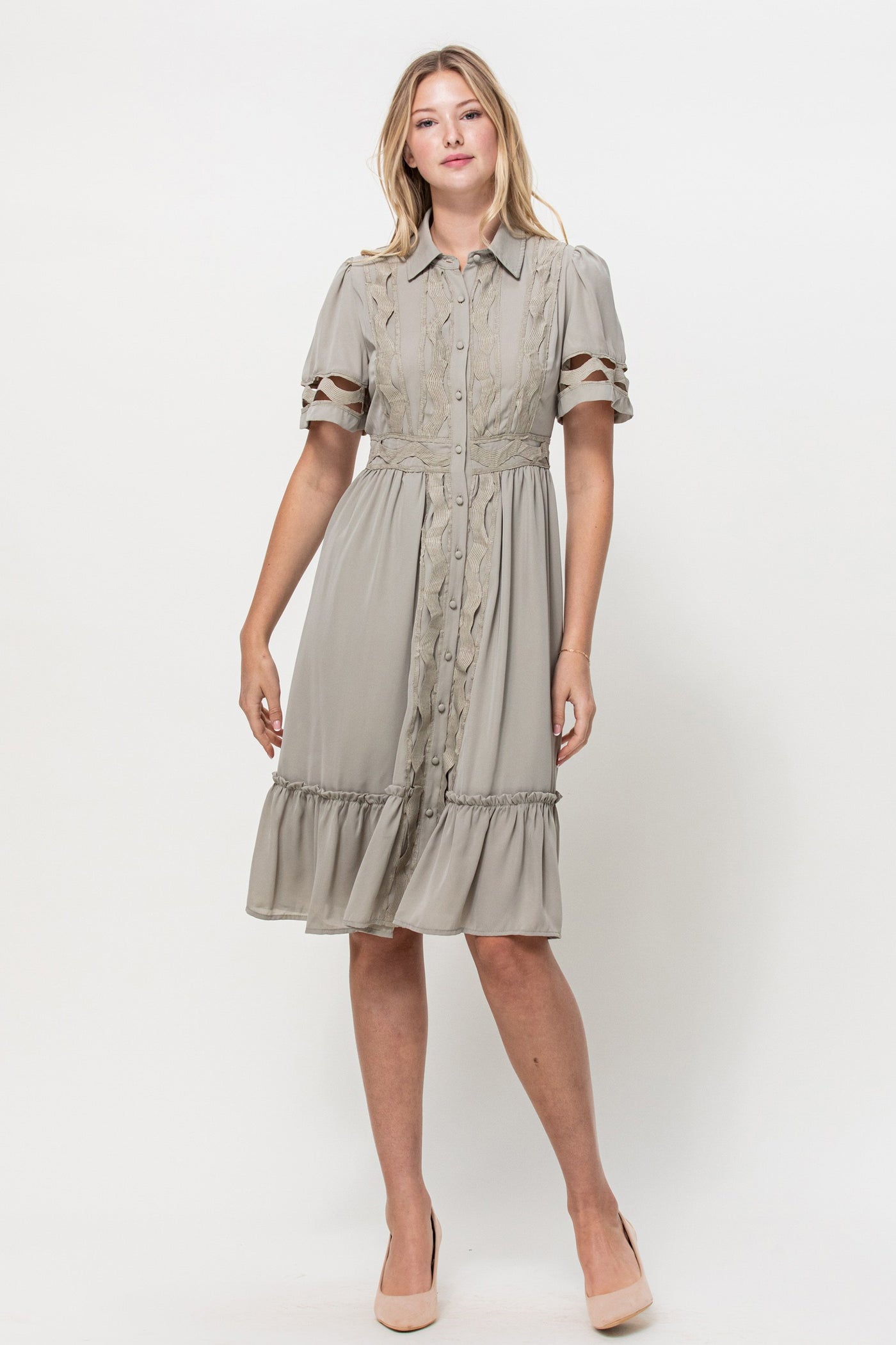 Button Down Midi Dress