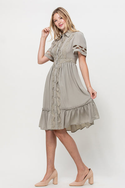 Button Down Midi Dress