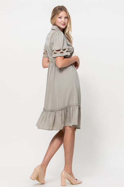 Button Down Midi Dress