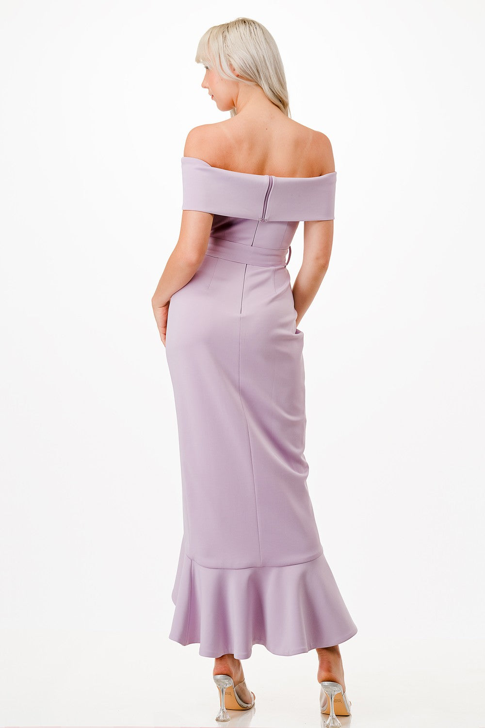 Off the Shoulder Midi Dress