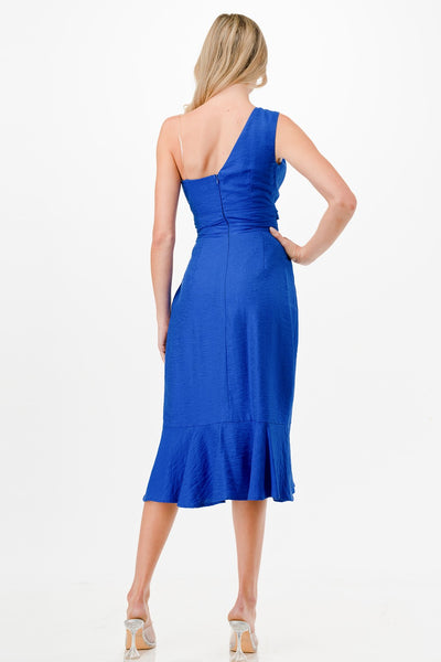 One Shoulder Midi Dress