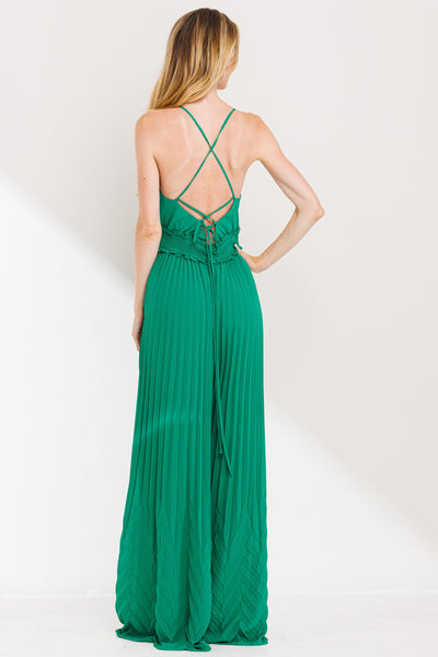 Pleated Detail Jumpsuit