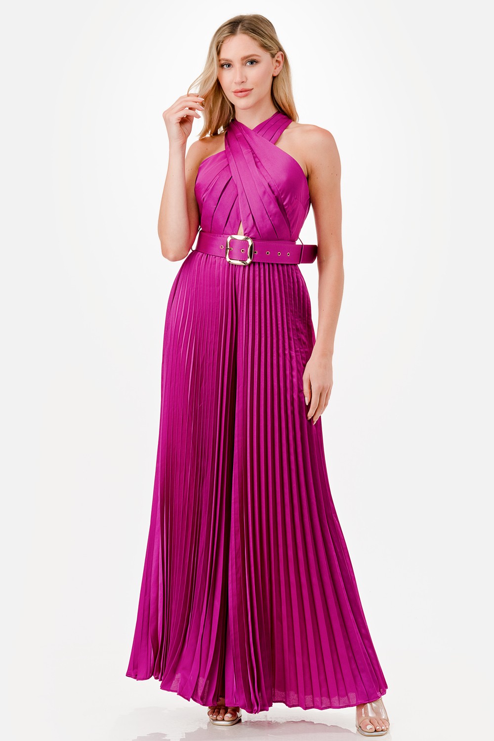 Satin Wide Leg Jumpsuit
