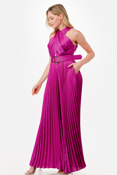 Satin Wide Leg Jumpsuit