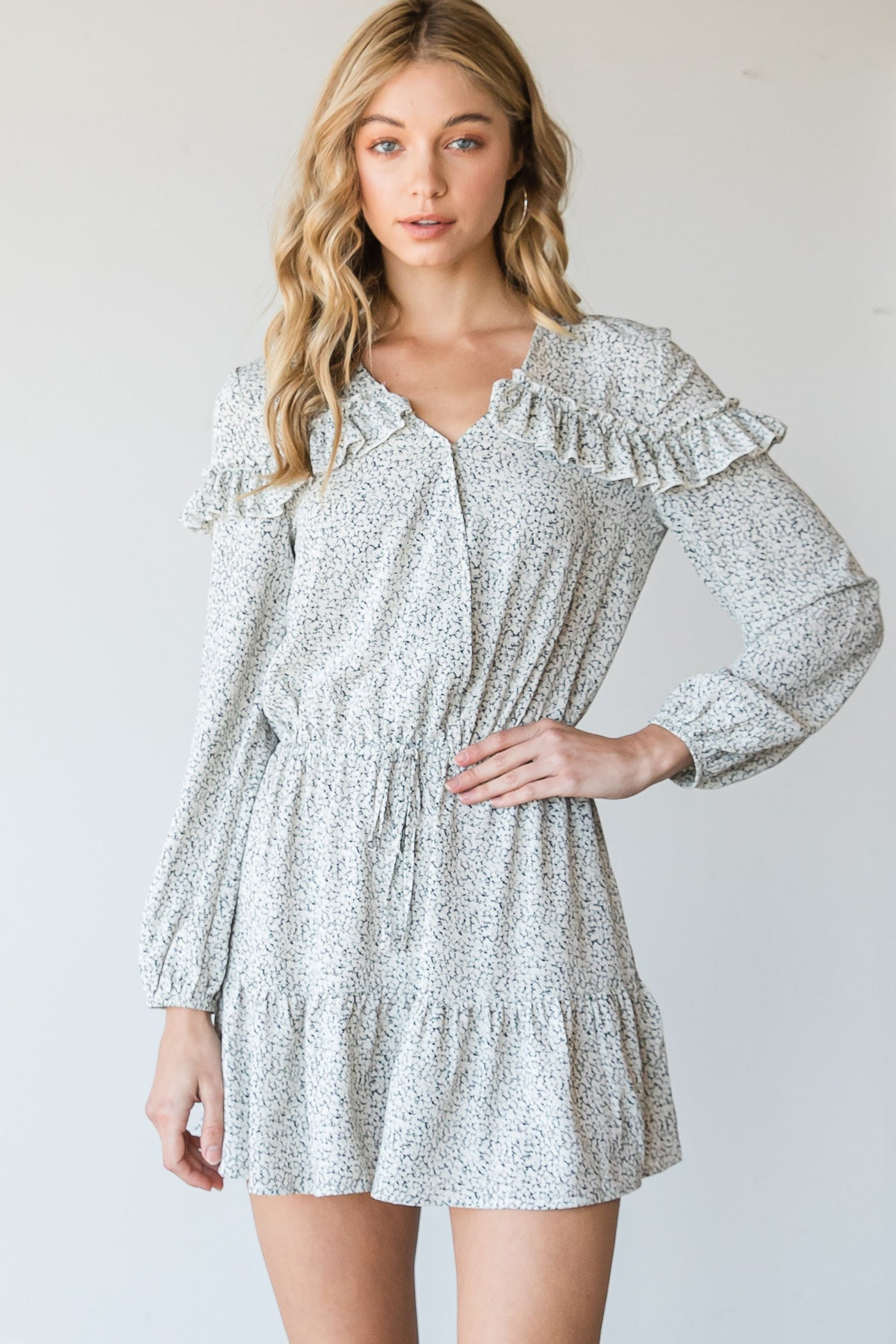 Floral Ruffled Romper