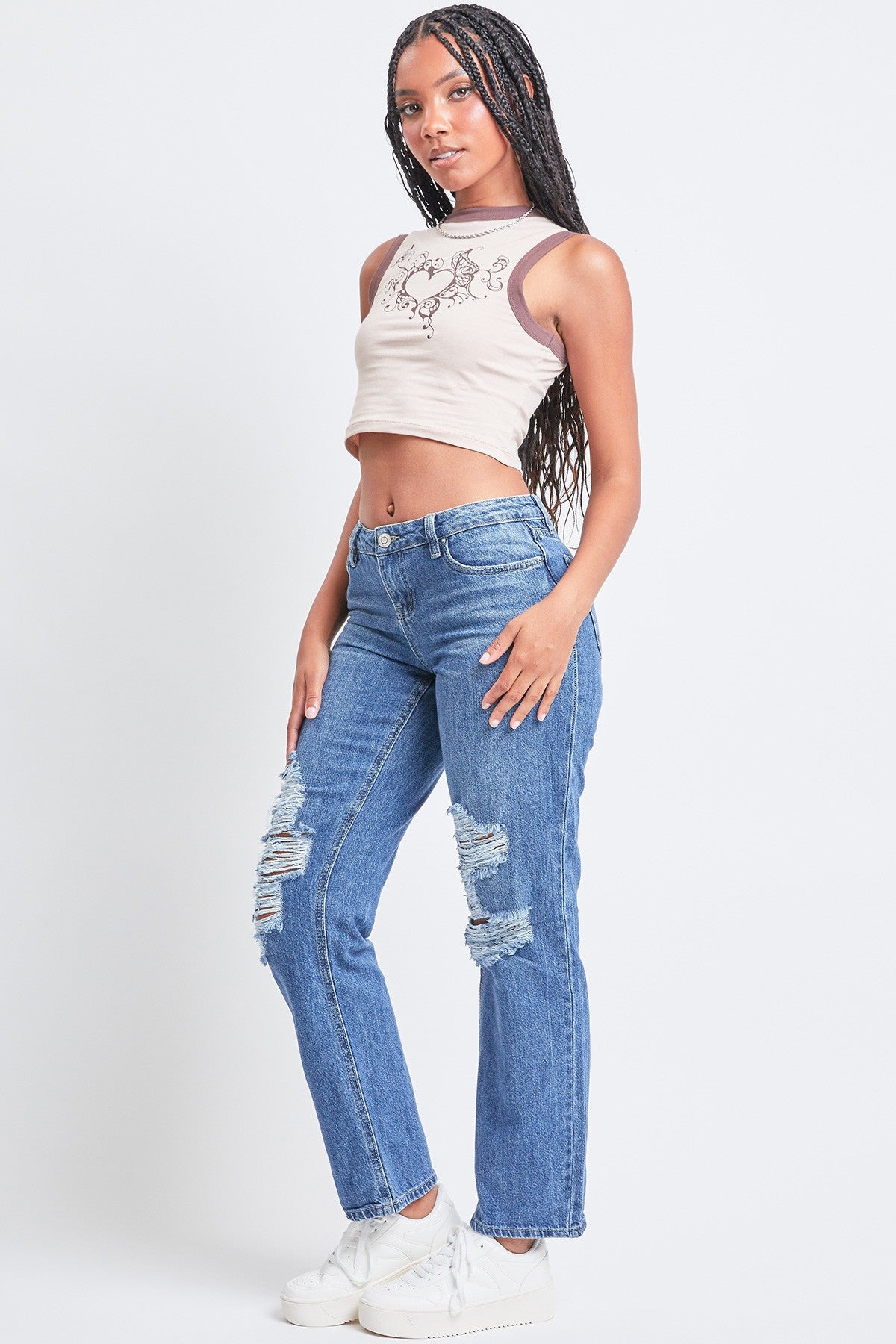 YMI Low Rise Dad Fit Jeans