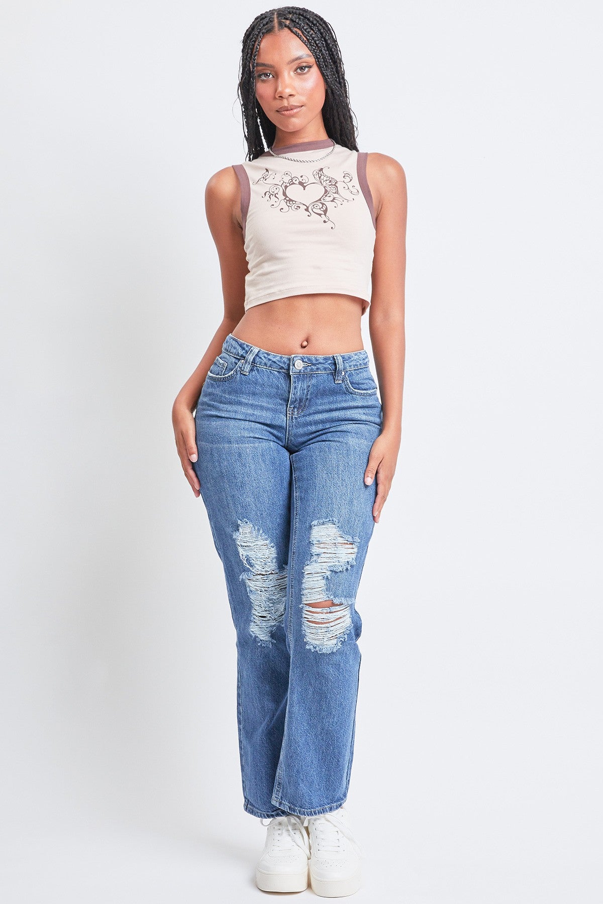 YMI Low Rise Dad Fit Jeans