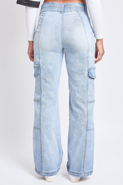 YMI High Rise Straight Cargo Jeans