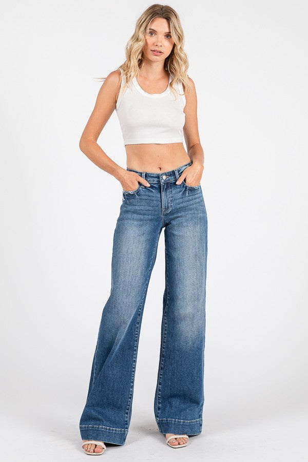 Petra Mid Rise Stretch Trouser Jeans