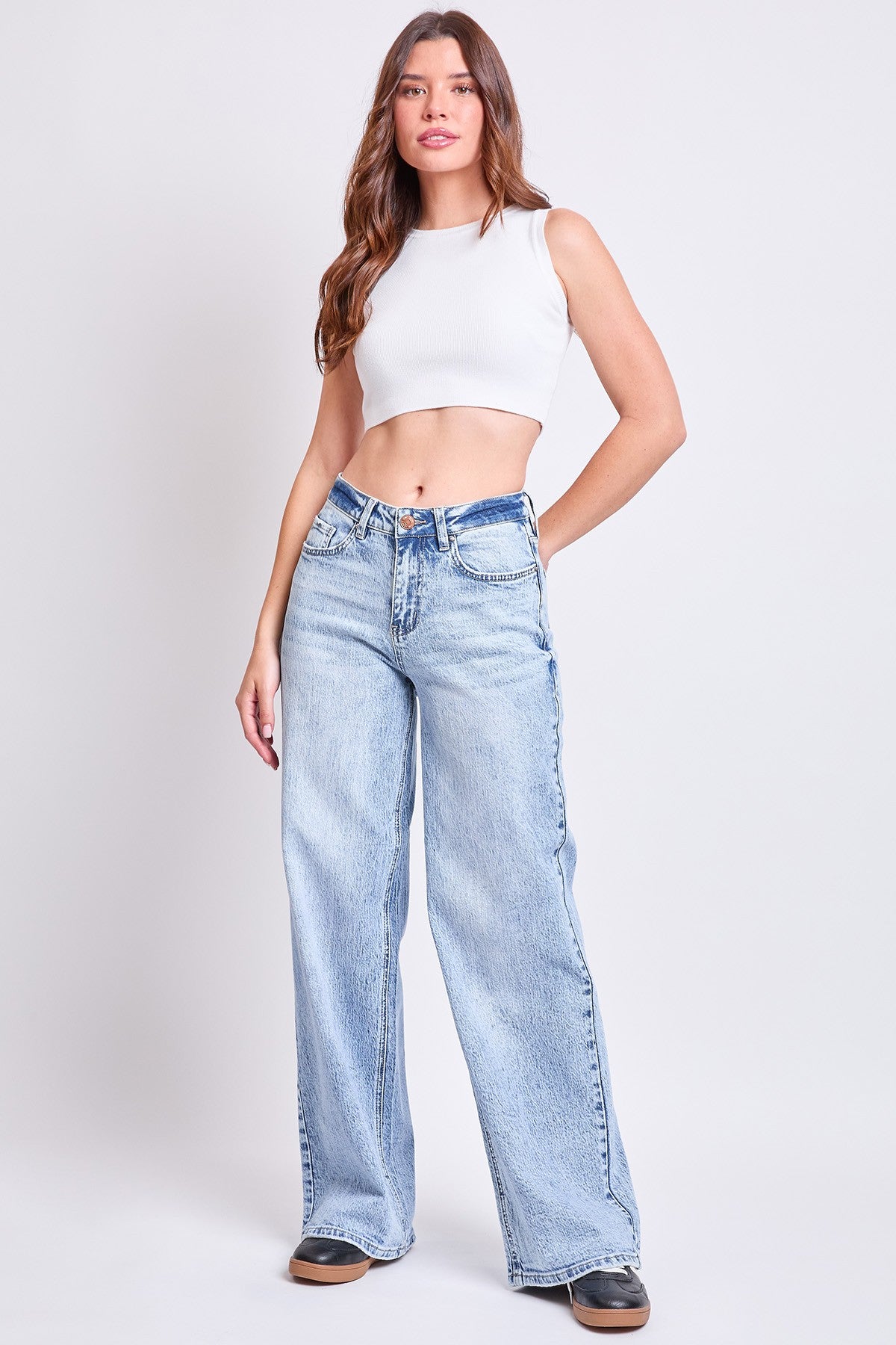 YMI High Rise Wide Leg Jeans