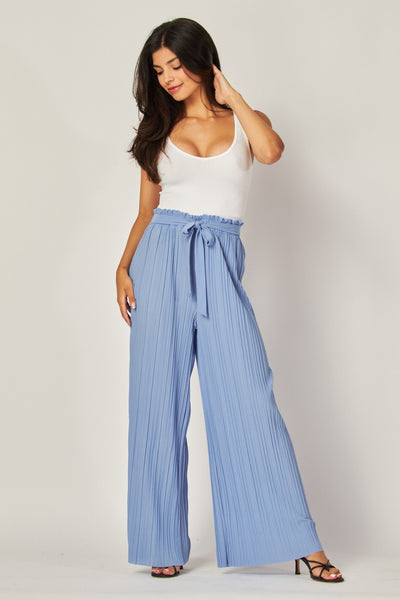 Pleated Wide Leg Pants