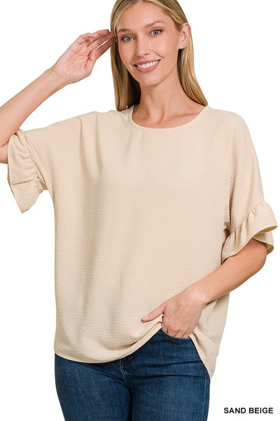 Ruffle Sleeve Top