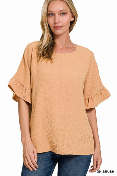 Ruffle Sleeve Top