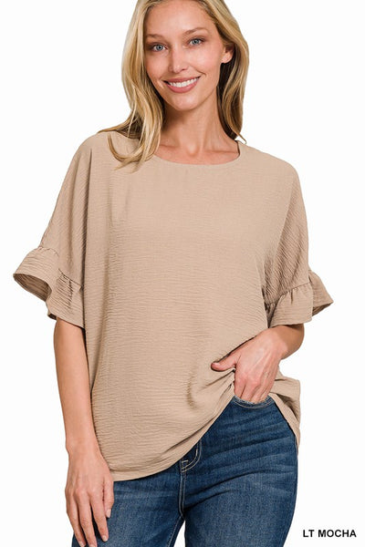 Ruffle Sleeve Top