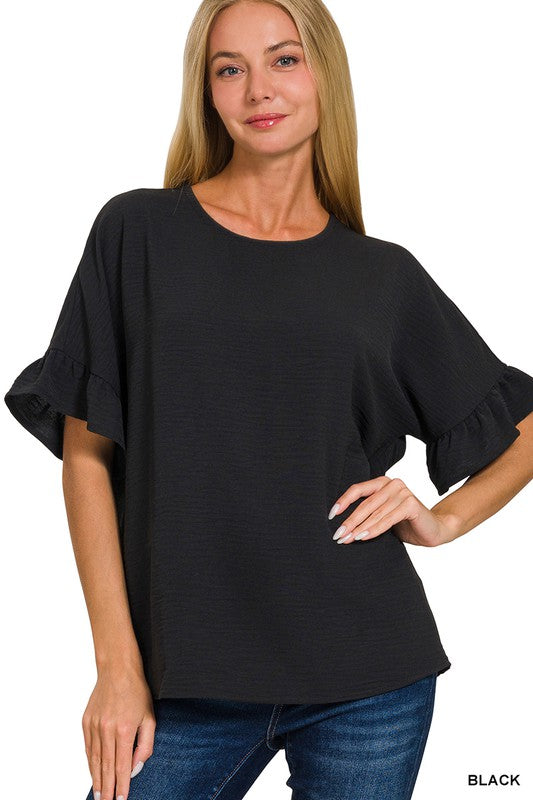 Ruffle Sleeve Top