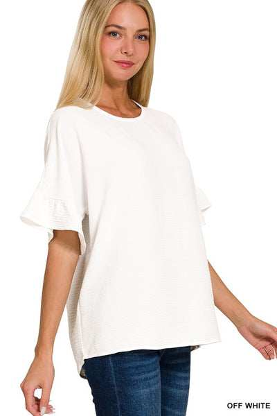 Ruffle Sleeve Top