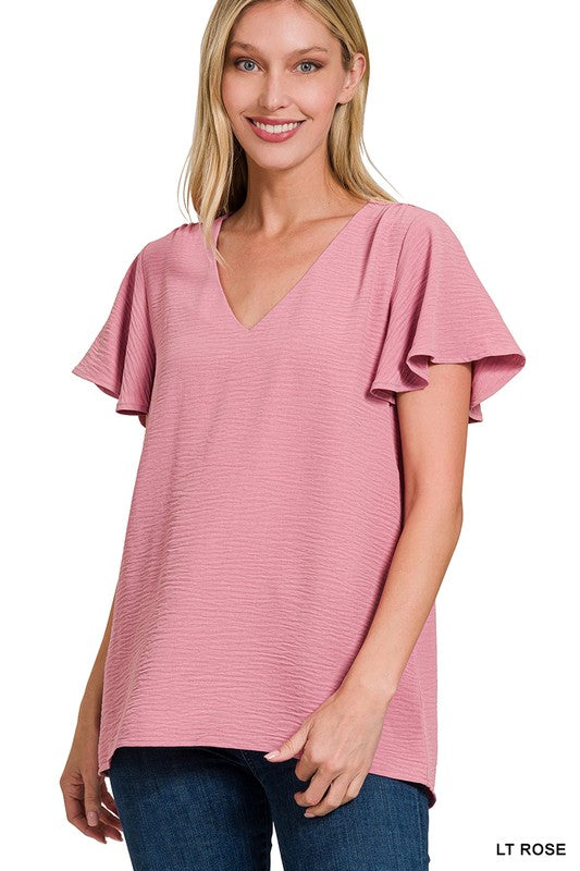 Flutter Sleeve Top
