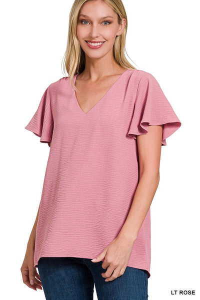 Flutter Sleeve Top