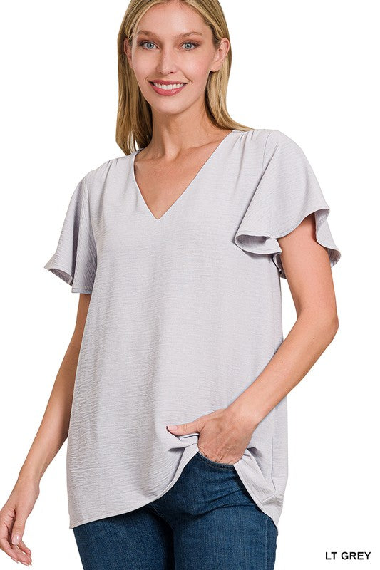 Flutter Sleeve Top