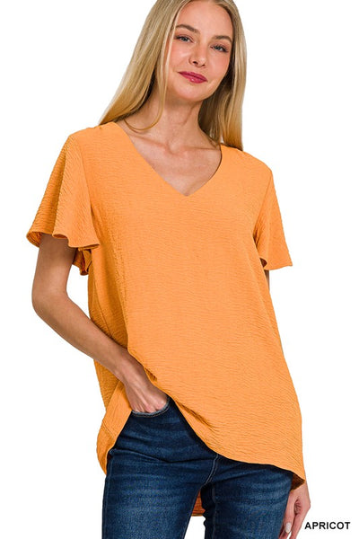 Flutter Sleeve Top