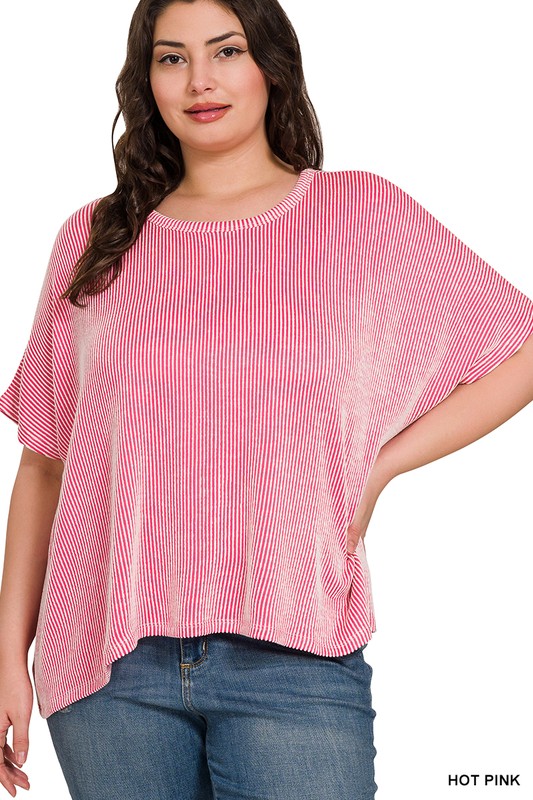 Plus Size Ribbed Top