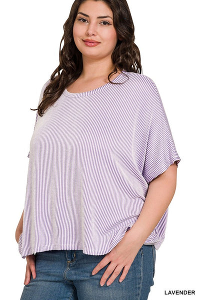 Plus Size Ribbed Top
