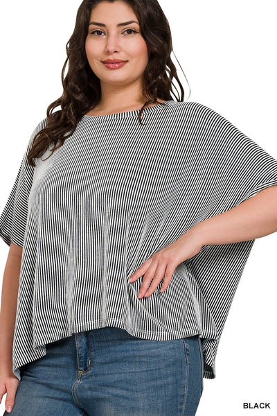Plus Size Ribbed Top