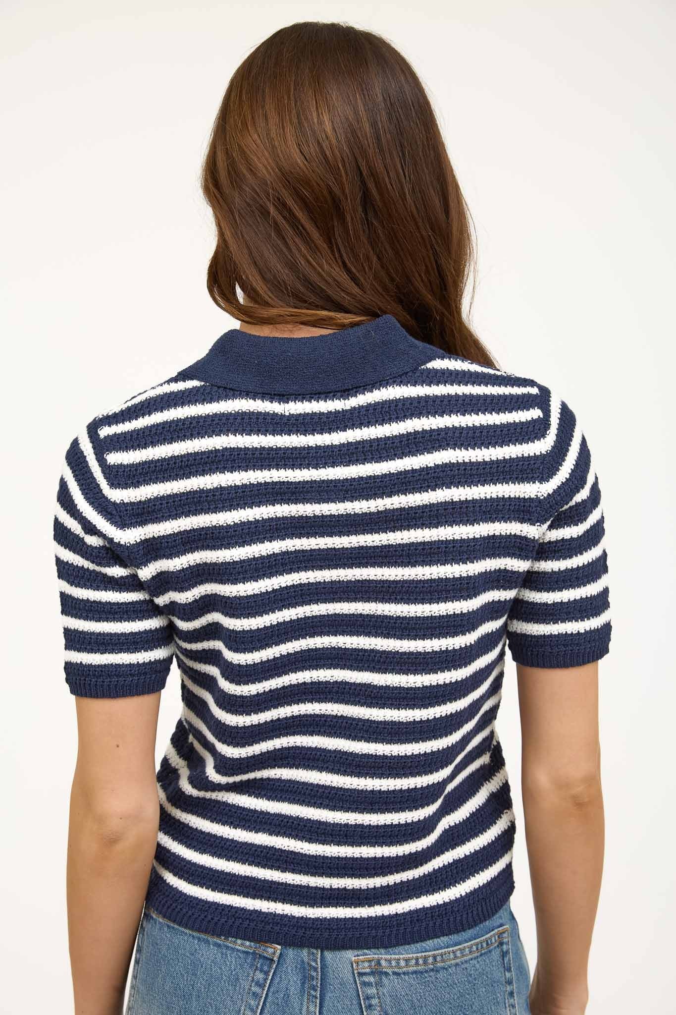 Collared Knit Sweater Top